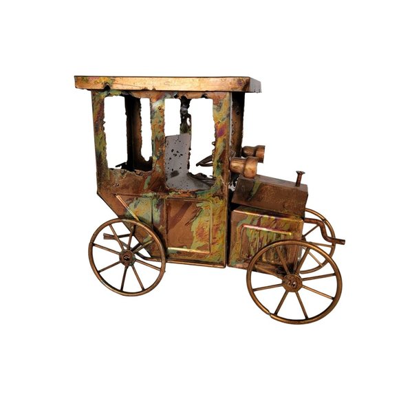 Vintage Other - Vintage Brass Copper Model T Style Car Music Box